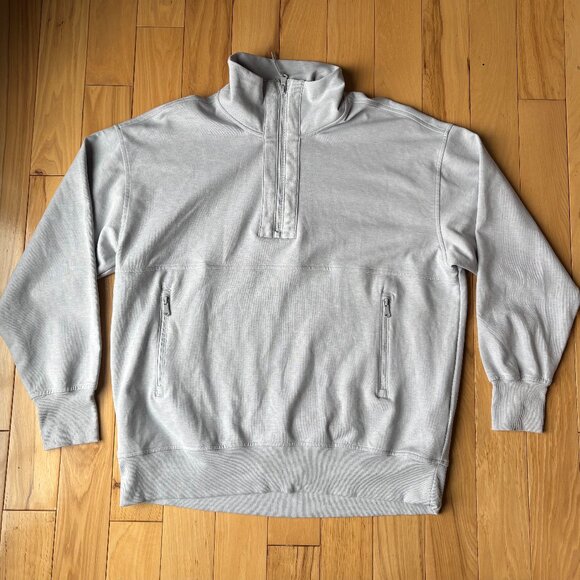 Old Navy Active Women's Dynamic Fleece Half-Zip Tunic - Light Grey - Size S - Picture 1 of 6